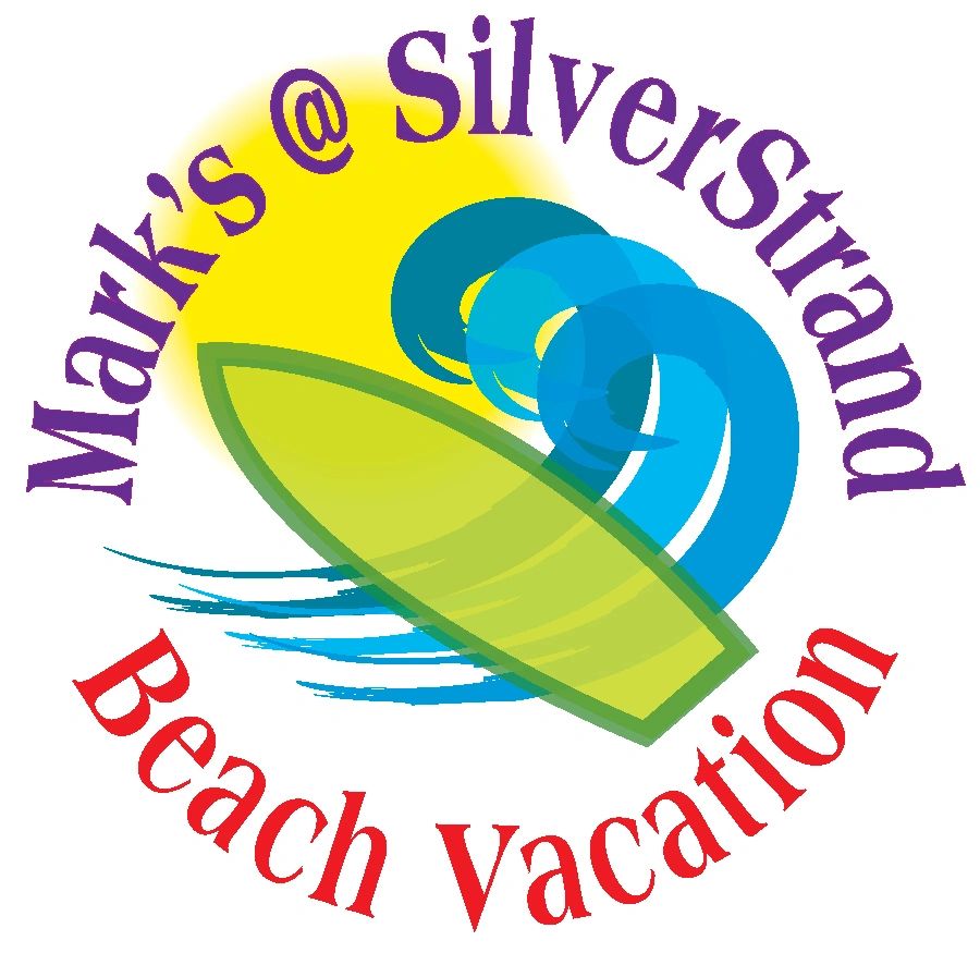 Mark's @ Silver Strand beach vacation circular logo